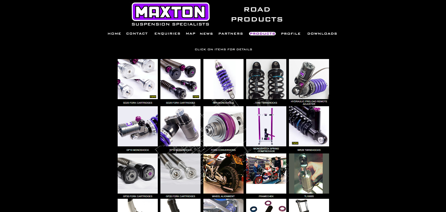 Original site · Road products